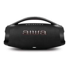 Caixa de Som Boombox Plus AIWA BBS-01-B 200W Bluetooth 5.3-200W RMS - 30 Horas de Bateria - Resistente à Poeira e Água - Preto