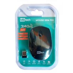 Mouse Sem Fio Wireless 2.4 Ghz C/ 10m De alçance Preto - Bwx