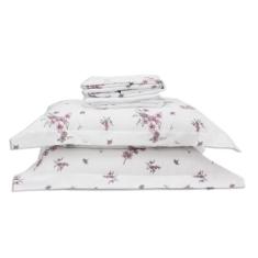 Jogo de Cama Casa Blanca Percal 400 Fios 100% Algodão Egípcio Queen 4 