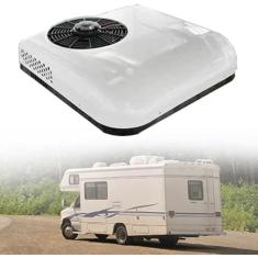 Ar condicionado 12V / 24V DC, ar condicionado de teto são aplicáveis ​​a caminhões, RVs, ônibus, escavadeiras, campistas, veículos agrícolas, etc.