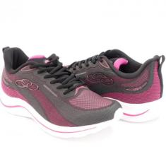 Tenis Fem Olympikus Apolis, Preto, Pink, 37