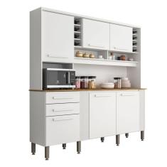 Armário De Cozinha 6 Portas 2 Gavetas Catar Sallêto Móveis