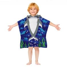 growell Toalhas de praia infantis com capuz - Toalha de banho infantil para meninas e meninos para crianças de 1 a 6 anos, toalhas de piscina de secagem rápida, leve e macia, toalha poncho de