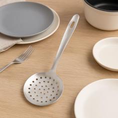 Escumadeira Aço Inox Linha Servir E Cozinhar