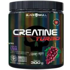 Creatina Monohidratada Creatine Turbo Black Skull 300g Energia Força G