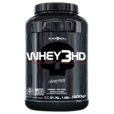 Whey 3hd black skull - 900g (wpc, wpi e wph) - CAVEIRA PRETA, N/A, MOR