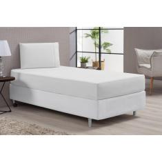 Lençol Macio Cama Solteiro 400 Fios Branco
