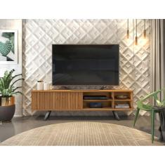 Rack Bancada Greta Para TV 70`` com Pes Marrom