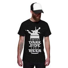 Camiseta Star Wars Dark Sider of Beer Lado Escuro da Cerveja