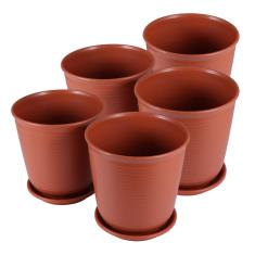 5 Unidades Vaso De Flores Vasos De Flores Plantador De Resina Pote De Endro Verde Mini