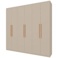 Guarda-Roupa Casal Bartira Genova com 6 Portas e 3 Gavetas - 236,7cm de largura