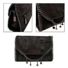 BOLSA FEMININA TRANSVERSAL ALÇA DE CORRENTE - GOLDEN FÊNIX-Feminino