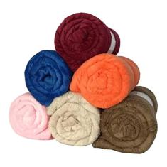 4 Mantas De Casal Microfibra Cores Lisas Cobertor