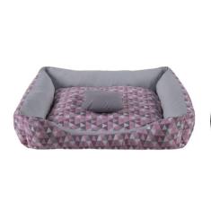 cama pet medio 60 x 50 caminha para cachorro fundo impermeavel com zip