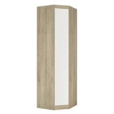 Guarda Roupa Modulado Canto Oblíquo Com Espelho 1 Porta 3 Prateleiras 