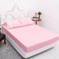 Lençol Queen Estampado Com Elástico Malha 100% Algodão Macio - Meta Ma