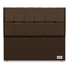 Cabeceira Piave Veluto Marrom Casal (12x140x125) - Ortobom