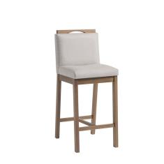 Conjunto 2 Banquetas Madeira Maciça Dani Nogueira Tec Algodão