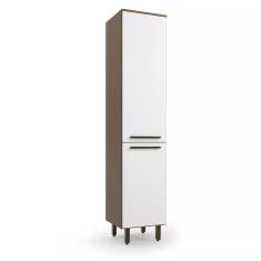 Paneleiro 2 Portas Evolution Plus Batrol Móveis Tannat/Branco