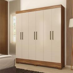 Guarda Roupa 6 Portas Virgina Amendola Off-white