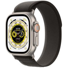 Apple Watch Ultra GPS + Cellular Caixa de Ttitânio 49 mm Pulseira Loop Trail Preta/Cinza  - M/G