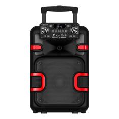 Caixa de Som Acústica Bluetooth Trolley 850W Boomber Preta