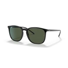 Óculos de Sol Ray-Ban 0RB4387 601/71 Tam 56 / Preto - Lentes Verde Escuro