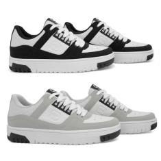 Kit 2 Tênis Street Ollie Juvenil Rocky Menino Conforto, Preto, Gelo, 3