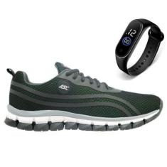 Tenis Masculino Dahazzi Esporte Para Caminhada Academia Corrida Conforto + Relógio-Masculino