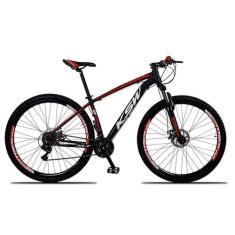 Bicicleta Aro 29 Ksw 24 Marchas Freio Hidraulico, Trava e K7, 21", Pre