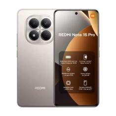 Smartphone Celular Redmi Note 15 Pro 4G 8GB RAM NFC 256GB - Titanium -