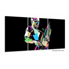 Quadro decorativo Red Hot Chili Peppers - Tela em Tecido