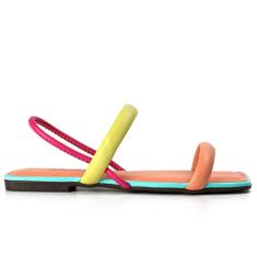 Sandália Feminina Rasteira Dakota Salmão