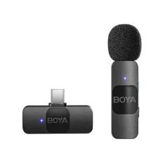 Microfone Boya By-V10 Lapela Sem Fio Wireless Conexão Usb-C