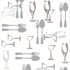 Papel De Parede Adesivo Lavável Jantar 15m