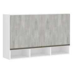 Armário Perola 120 cm 2 Portas com Nicho Luciane