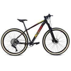 Bicicleta Aro 29 Ksw Xlt 12v Suspensão com Trava K7 11/50 Freios Hidráulicos Kit 1x12 Pneus Bege-Unissex