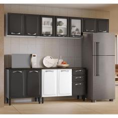 Cozinha Compacta Itatiaia New Premium com 12 Portas, 2 Gavetas e 10 Prateleiras - 280cm de largura