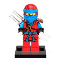Boneco Blocos De Montar Nya Ninja Go Ninjago Blue Com Espada