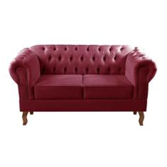 Sofá Dom Pedro 2 Lugares Namoradeira Chesterfield Clássico Vintage - B