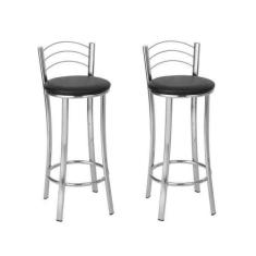 Conjunto 2 Banquetas Fernanda 60cm - Fil Móveis