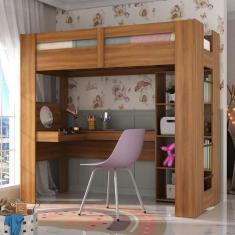 Cama Juvenil Montreal com Escrivaninha Multifuncional - Espresso Móvei