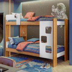 Beliche Infantil/Juvenil 100% MDF com Prateleira July - Tigus Baby