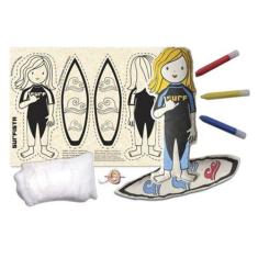 Boneca de Pano  Surfista - Alegria Sem Bateria