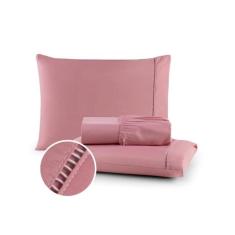 Jogo de lençol ponto palito solteiro 02 peças 400 fios - AMORA ENXOVAI