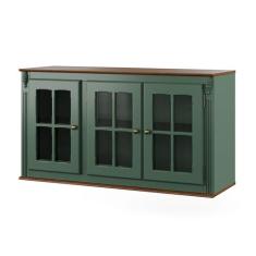 Armário de Cozinha Aéreo Hannover de Madeira 120 cm com 3 Portas de Vi