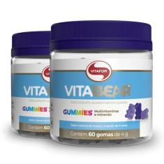 Kit 2 Vita Bear Multivitamínico Vitafor 60 Gomas