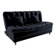 Sofá Cama 3 lugares 185cm Duda Preto Matrix