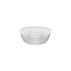 Pote Redondo Tramontina Freezinox Em Inox Com Tampa Plástica 0,8 Litros