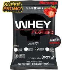 Whey Protein Black Skull 907g Concentrado TURBO  Proteína para Ganho d